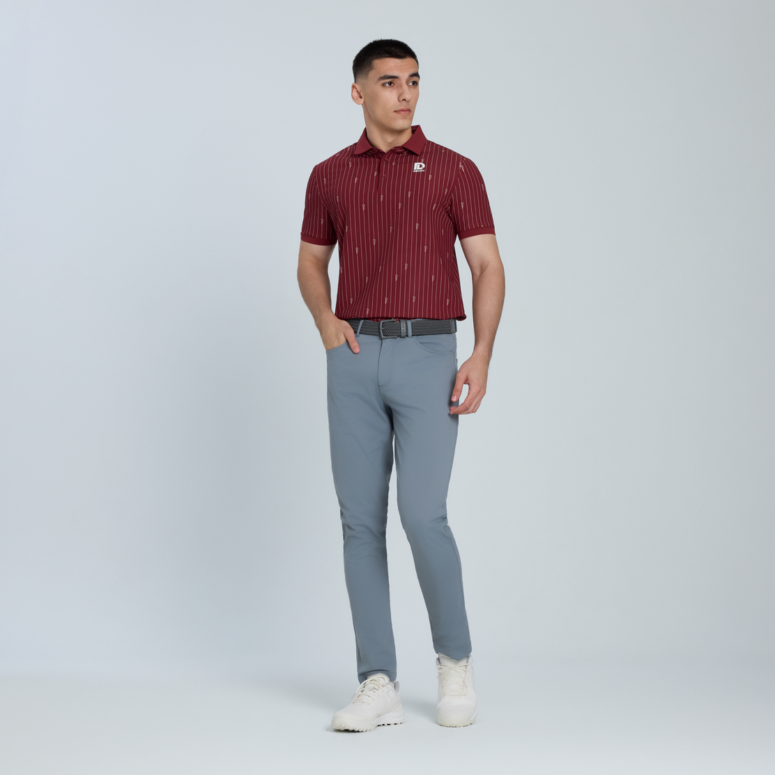 Pinstripe Performance Men Polo