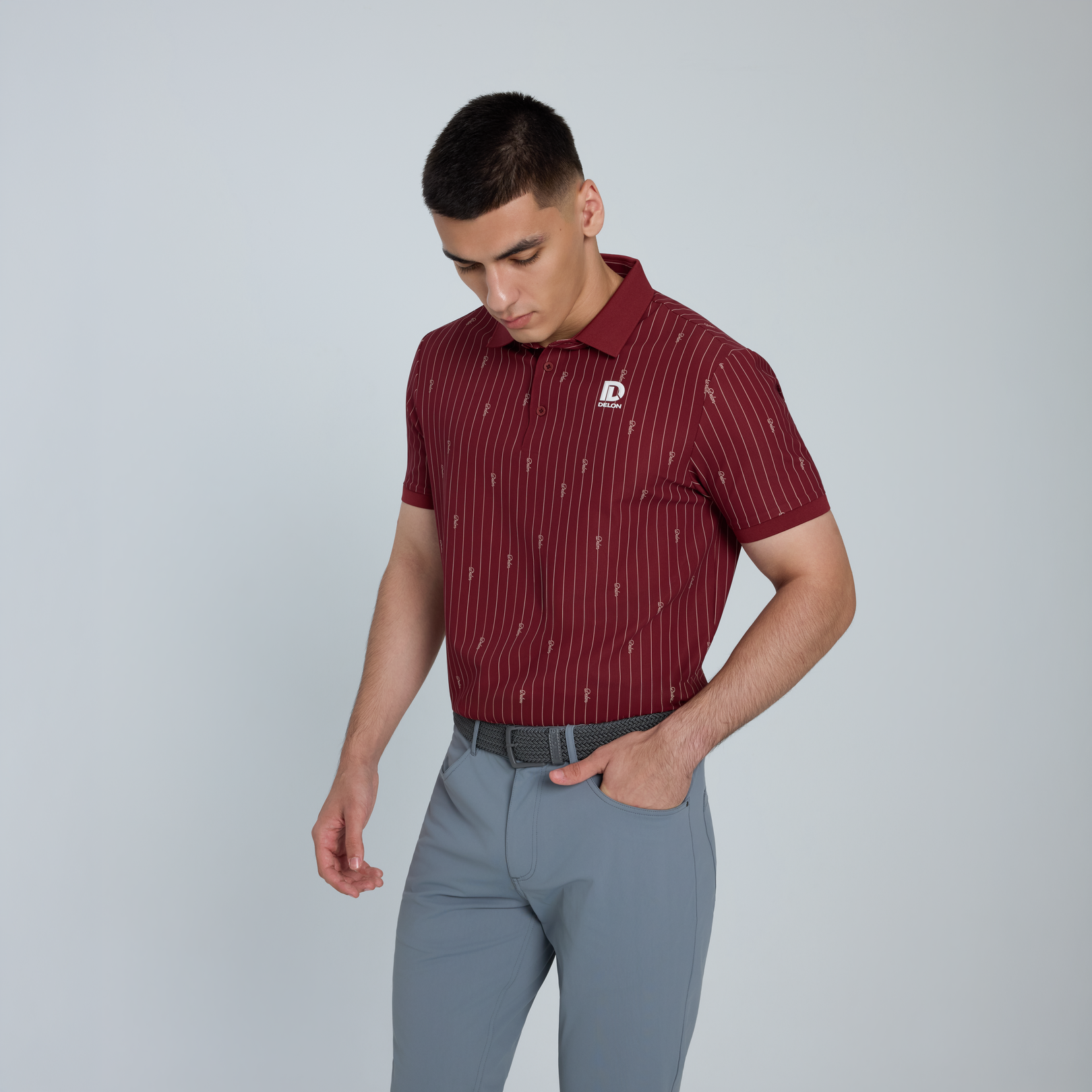 Pinstripe Performance Men Polo