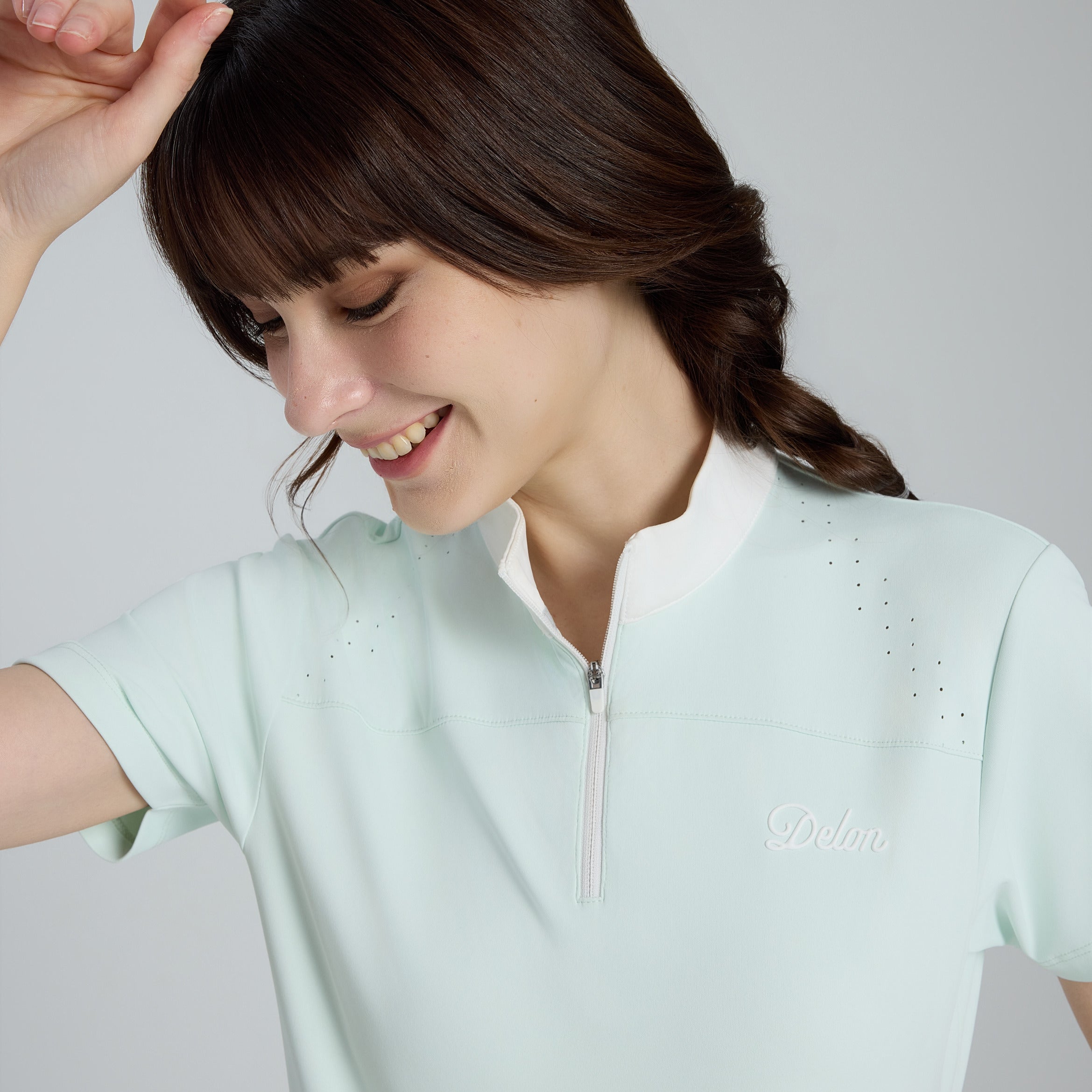 FlowVent Mandarin Collar Women Polo
