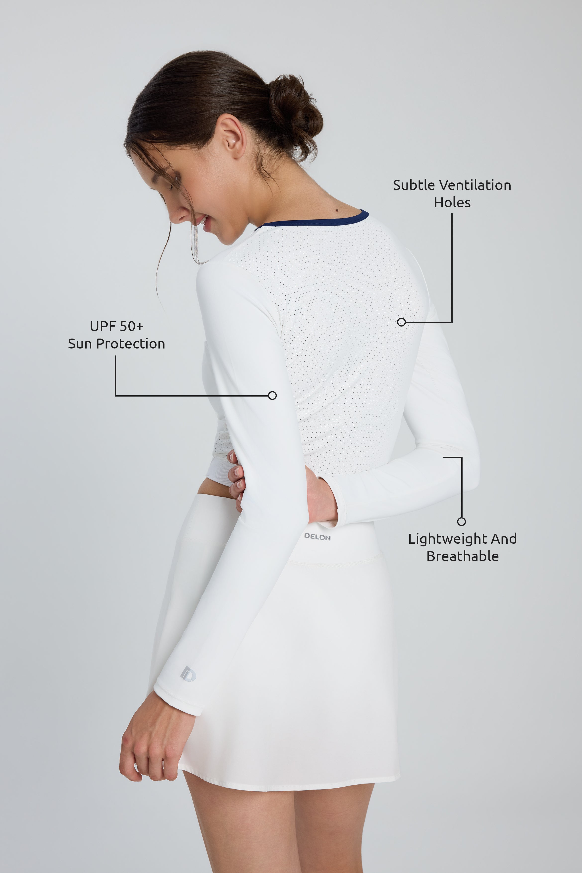 FlowVent Long Sleeve Women Crop Tee